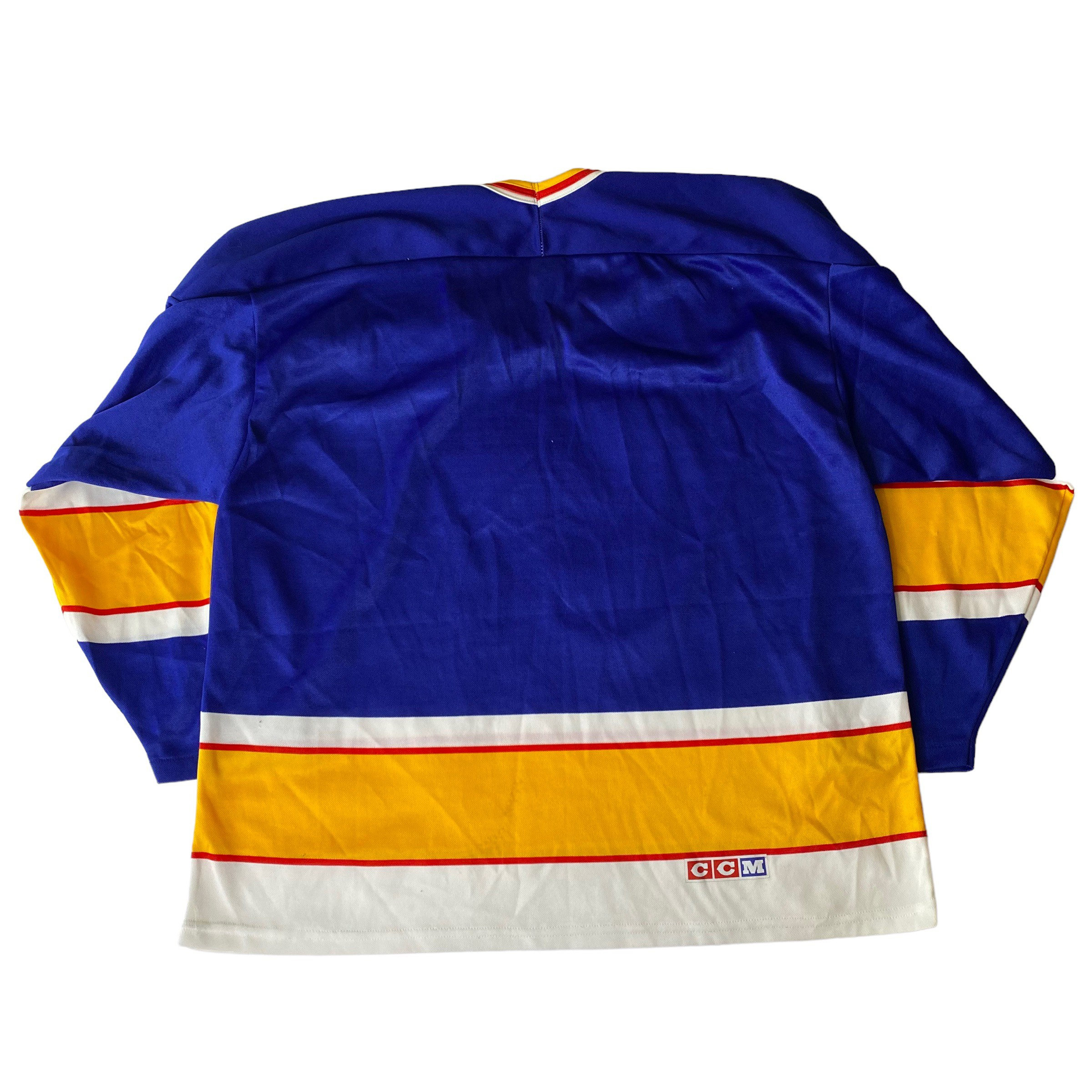 CCM St. Louis Blues NHL Hockey Jersey Man XL Blue Canada Sewn 