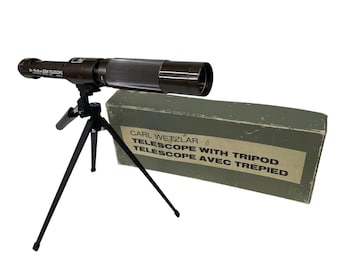 Telescopio Carl Wetzlar Diatal 15x - 45xmm con lenti acromatiche rivestite, prodotto in Giappone.