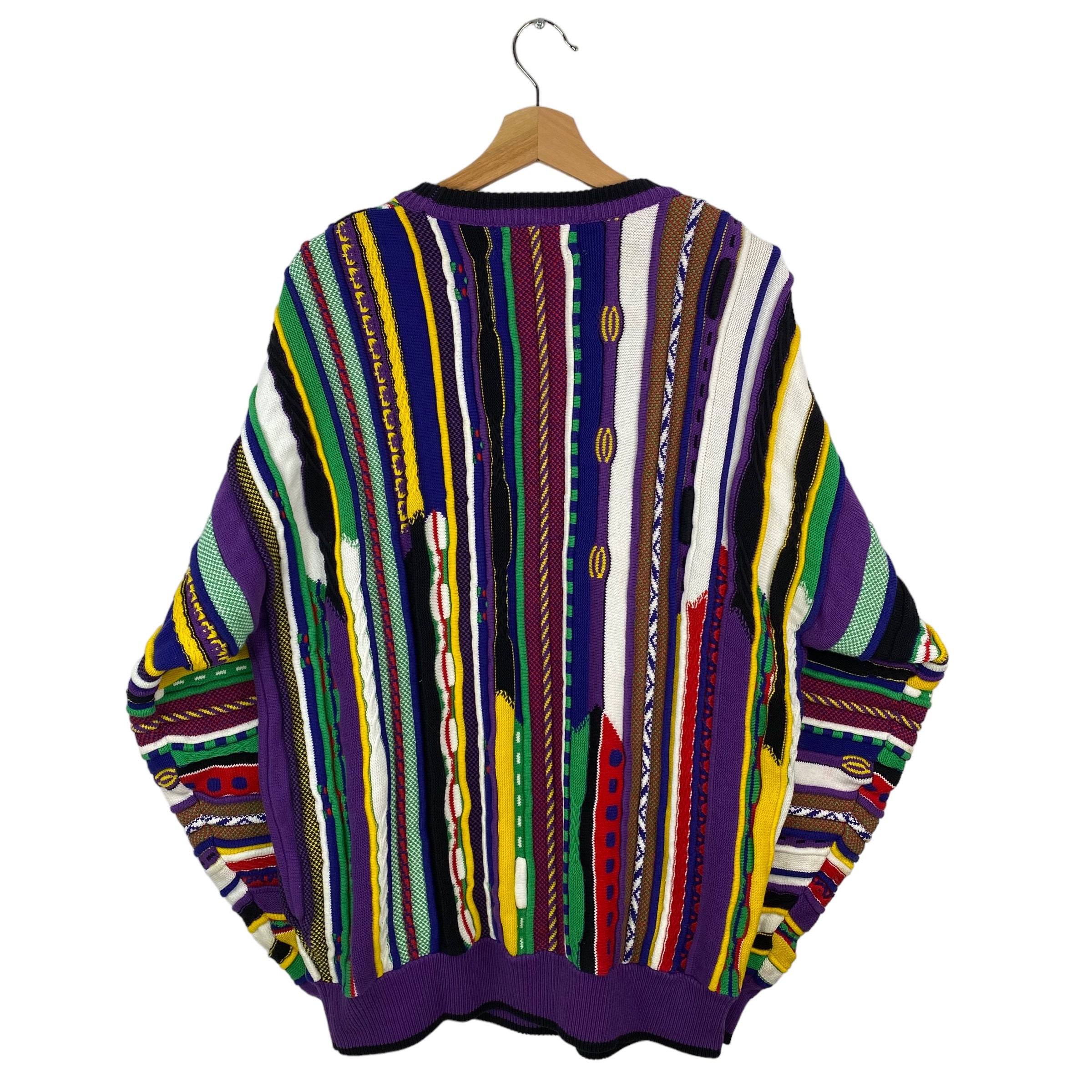Coogi Style Foogi 3D Knit Sweater Biggie Hip Hop Euphoria Coogi Style Foogi 3D Knit Sweater Biggie Hip Hop Euphoria