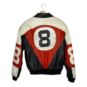 8 Ball Leather Jacket By Phase 2 Red 