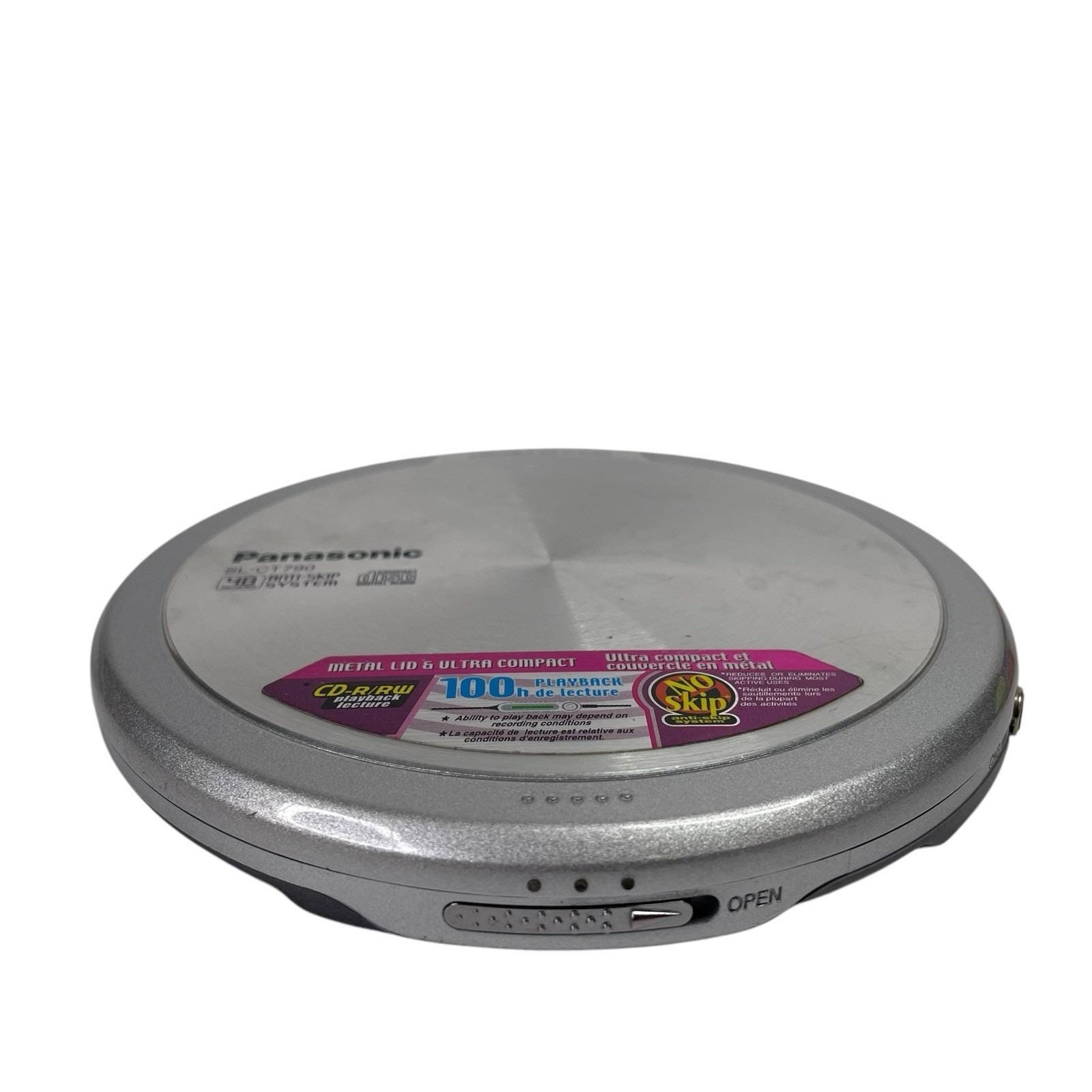 Panasonic SL-CT790 Slim Portable CD Player TESTED Working *no Panasonic SL-CT790 Slim Portable CD Player TESTED Working *no