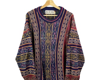 Coogi Style Foogi 3D Knit Sweater Biggie Hip Hop Euphoria