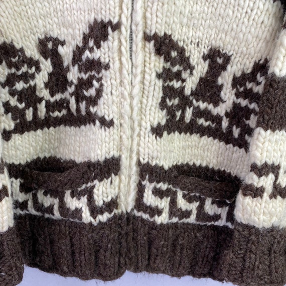 VTG Thunderbird Handknit Wool Cowichan Canada 60s… - image 5