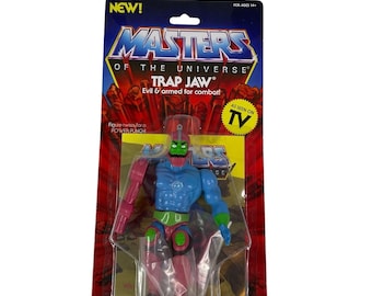 Super7 MOTU Trap Jaw actionfigur. Ny/Fabriksförseglad/Ostansad