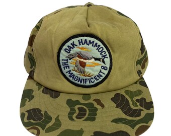 VTG Deer Hunting Canada Goose Snapback Trucker Hat Mesh Camo Cap Foam OSFA