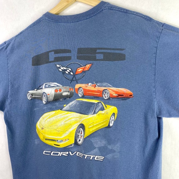 VTG 2000s Chevy Corvette Promo T-Shirt Y2k Chevro… - image 2