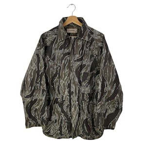 個人装備 vintage RANGER REVERSIBLE CAMOUFLAGE Vtg Ranger Camo Reversible Green Brown Jacket Hunting