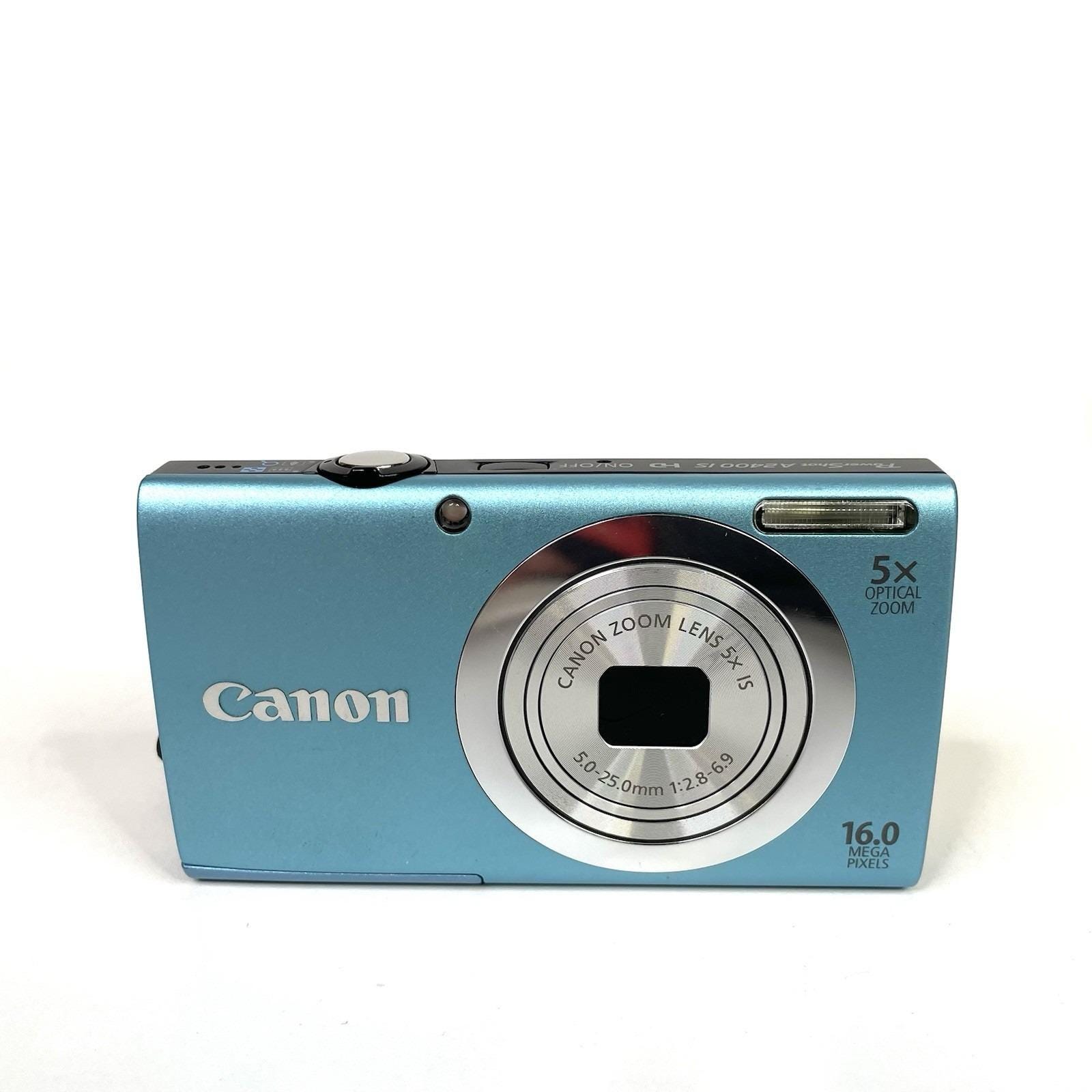 Canon Powershot A2400 IS BLUE 16.0MP Digital Camera W/battery