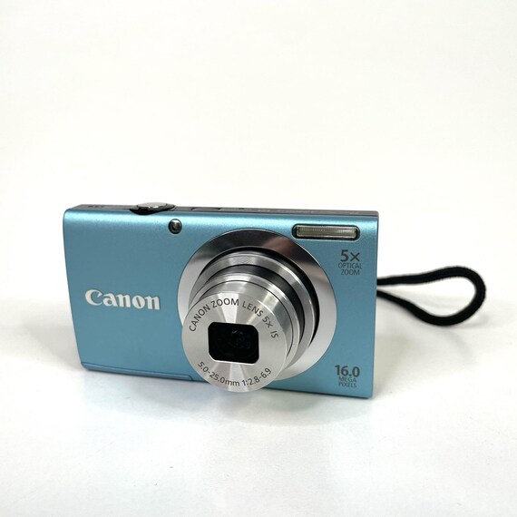 Canon Powershot A2400 IS BLUE 16.0MP Digital Camera W/battery