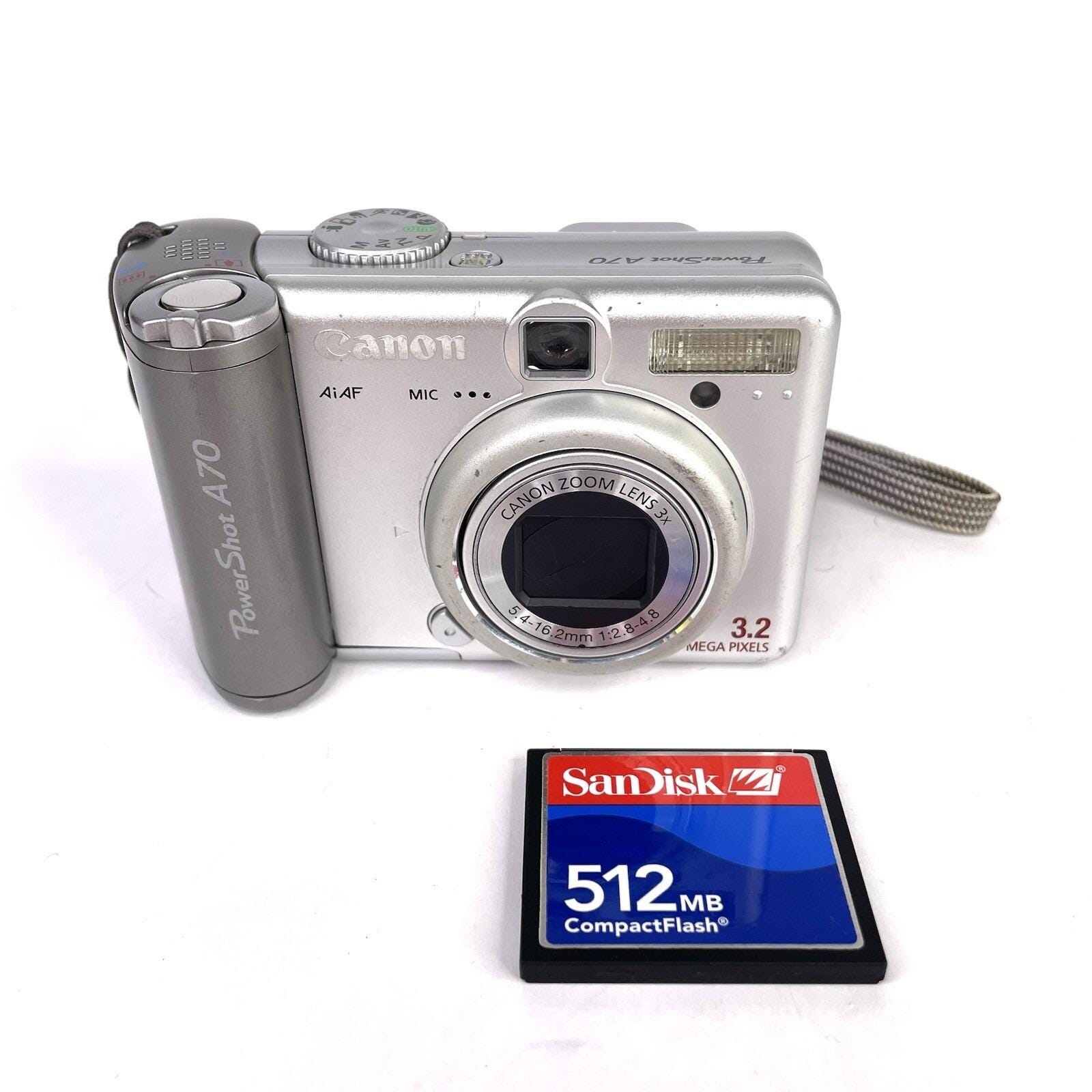 Canon Powershot A70 3.2MP Compact Digital Camera Digicam Silver