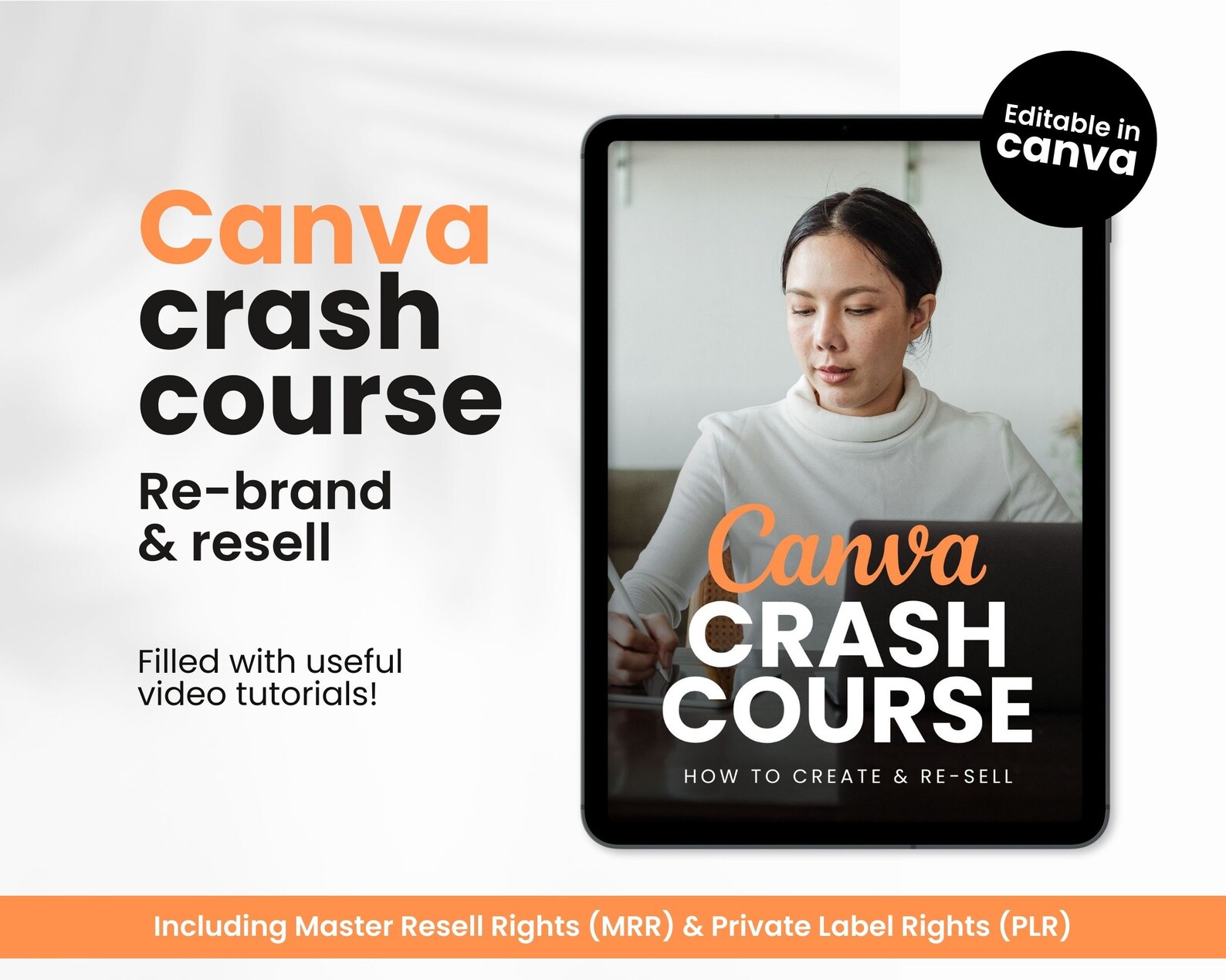 Digital Product, Canva Crash Course With Master Resell Rights MRR ...