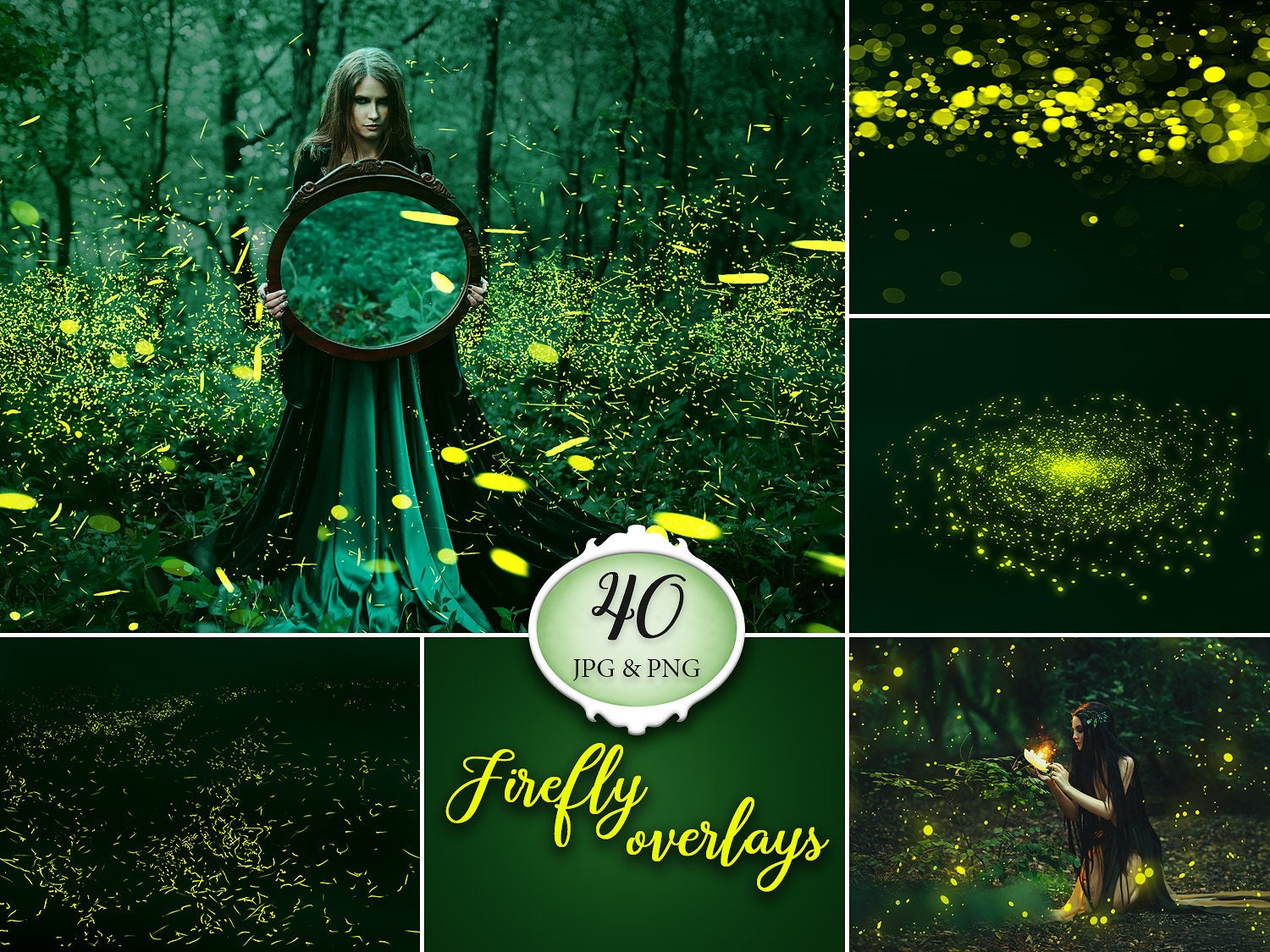 40 Firefly Overlays Fireflies Overlay Lightning Etsy
