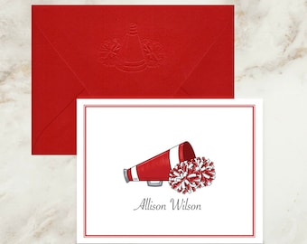 Cheerleading Notecards | Thank You Notes | Thank You Cards | Note Card | Coach Gift | Cheer | Personalized | Stationery | Team | Gift