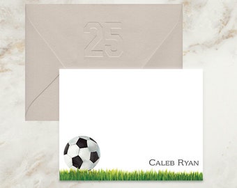 Soccer Notecards | Thank You Notes | Thank You Cards | Note Cards | Coach Gift | Sports Cards | Personalized | Stationery | Team | Gift