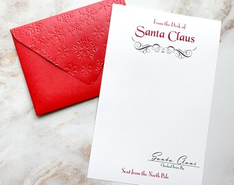 Letter from Santa Claus | Santa Claus Stationery | Letter from the North Pole | Christmas Santa Stationery | Elf Stationery | Santa Claus