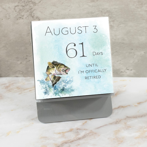 Retirement Calendar Etsy