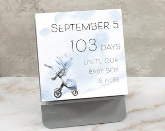 Countdown Calendar | Baby | Pregnancy | Mom to Be | Parents to Be | Baby Shower Gift | Countdown to Baby | Pregnancy Gift | Grandparent Gift
