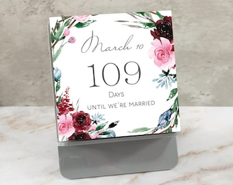 Countdown Calendar | Baby | Pregnancy | Wedding | Retirement | Graduation | Baby Shower Gift |  Engagement Gift | Deployment Countdown