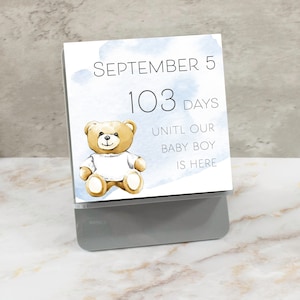 Countdown Calendar | Baby | Pregnancy | Mom to Be | Parents to Be | Baby Shower Gift | Countdown to Baby | Pregnancy Gift | Grandparent Gift