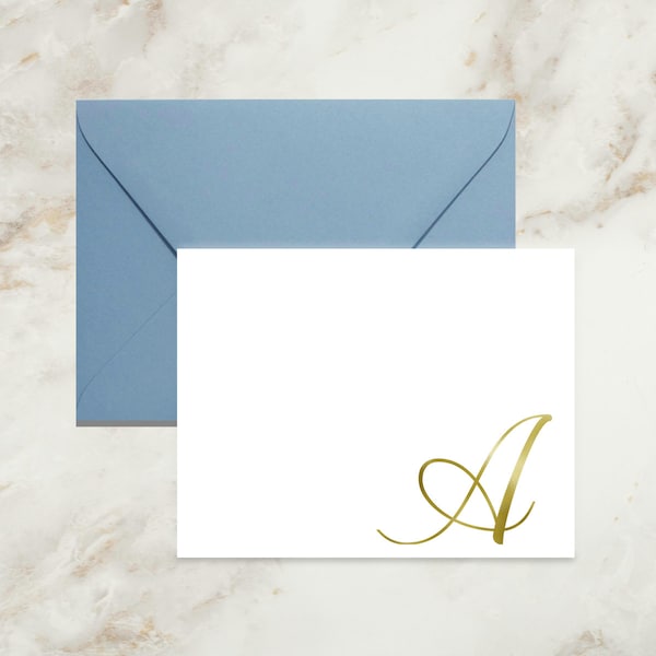 Monogram Foil Cards | Monogram Thank You Cards | Couple Stationery | Adult Stationery | Wedding Thank You Cards | Personalized Stationery