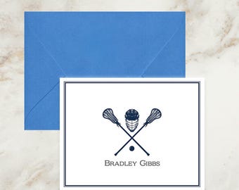 Lacrosse Notecards | Thank You Cards| Personalized Stationery | Coach Gift