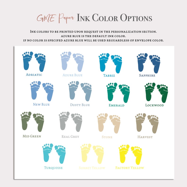 Baby Boy Cards Thank You Cards Baby Boy Thank You Baby Shower Gift Baby Note Card Gift Newborn Cards Gender Neutral Feet image 2