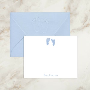 Baby Boy Cards | Thank You Cards | Baby Boy Thank You | Baby Shower | Gift | Baby Note Card | Gift | Newborn Cards | Gender Neutral | Feet