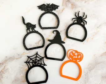 Halloween Acrylic Napkin Rings | Halloween Napkin Rings | Halloween Table Decorations | Halloween Table Decor
