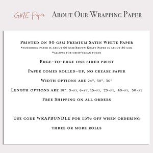 Elegant Personalized Monogram Name Custom Wrapping Paper Sheets