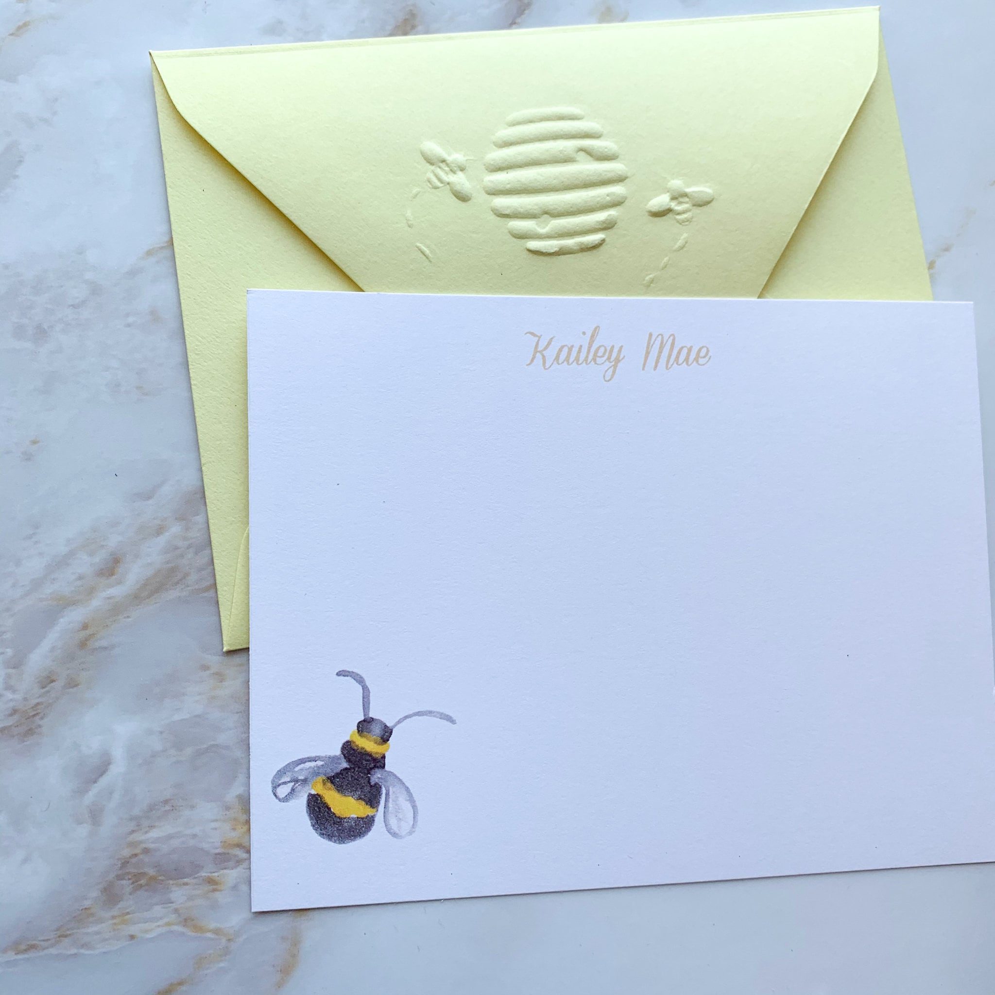 Honey Bee Cards Bee Thank You Cards Honey Bee Note Cards Etsy