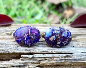 Purple Jasper Ring, Purple Mojave Ring, Purple Ring, Wire Wrapped Ring for Women, Purple Jasper Jewelry, Purple Mojave Jewelry for Women