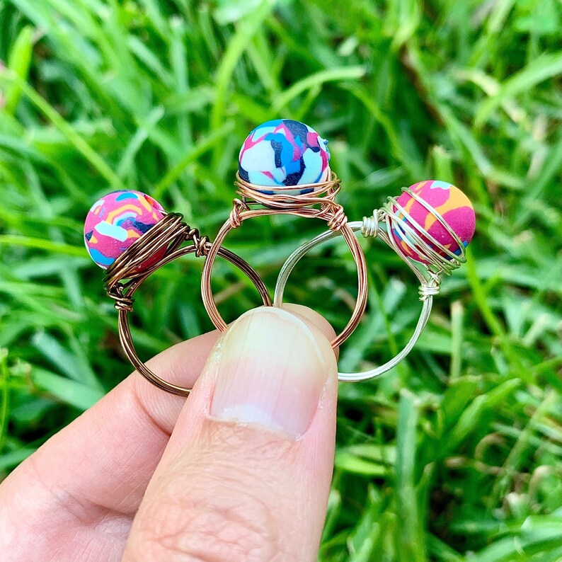 Funky Swirl Ring Funky Ring Fun Ring Wire Wrapped Ring for Etsy