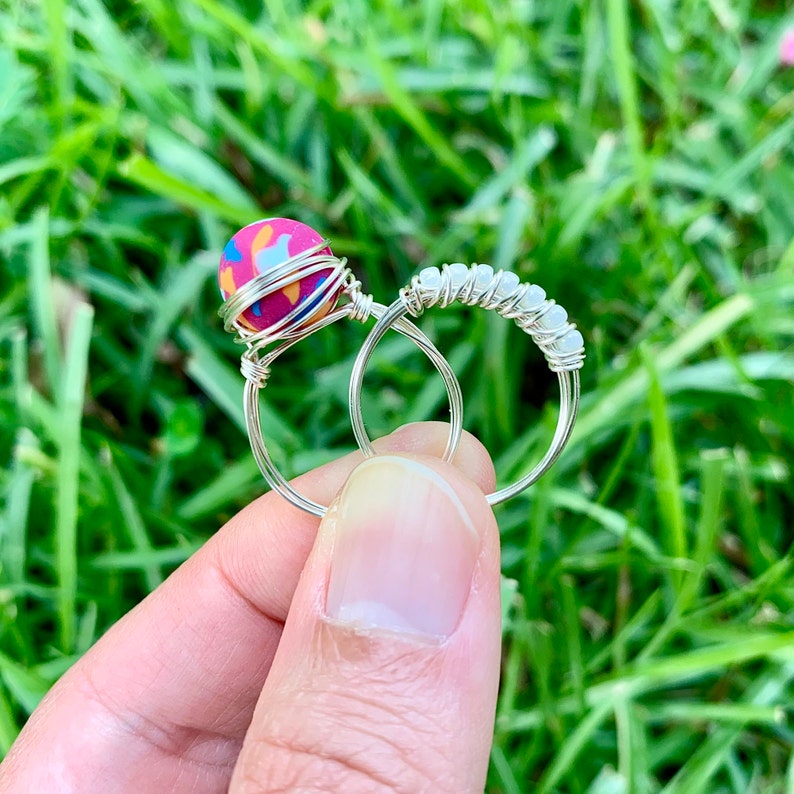 Funky Swirl Ring Funky Ring Fun Ring Wire Wrapped Ring for Etsy