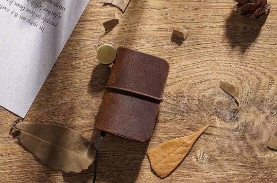 Mini Leather Journal - Blank Mini Journal - Journal Supplies - Mini Scrapbook - Journal Supplies - Junk Journal - Mini Journaling