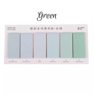 Pastel Index Tabs Memo Sticky Notes Planner Tabs Sticky Tabs Page Bookmark Memo Pad Sticky Notes Kawaii Stationery image 9