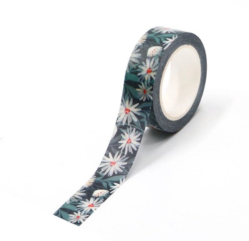 Journal Supplies Washi Tape Scrapbook Floral Decorative Tape Planner Accessories Daisy Washi Tape