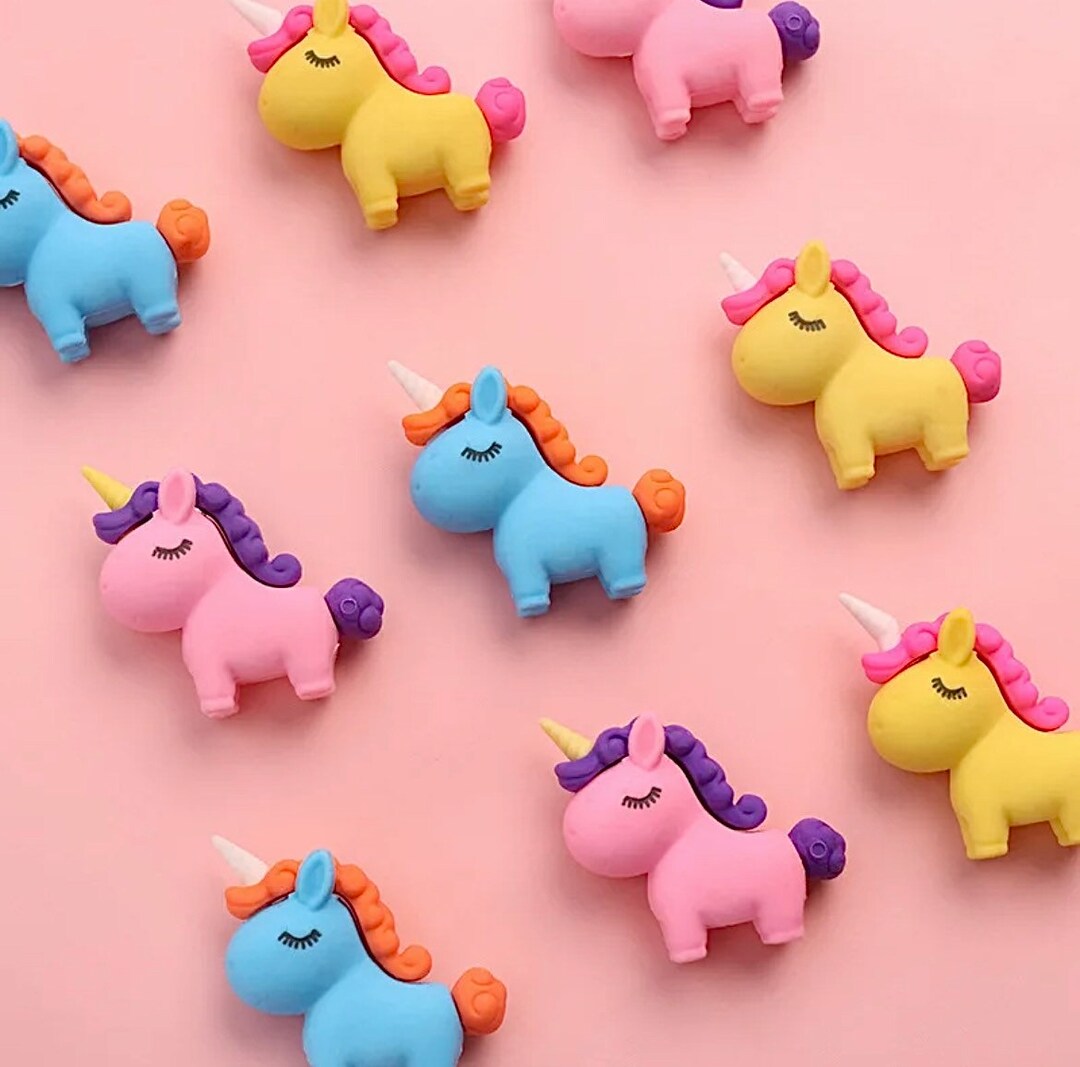Kawaii Unicorn Rubber Eraser Kawaii Stationery Back to School Supplies