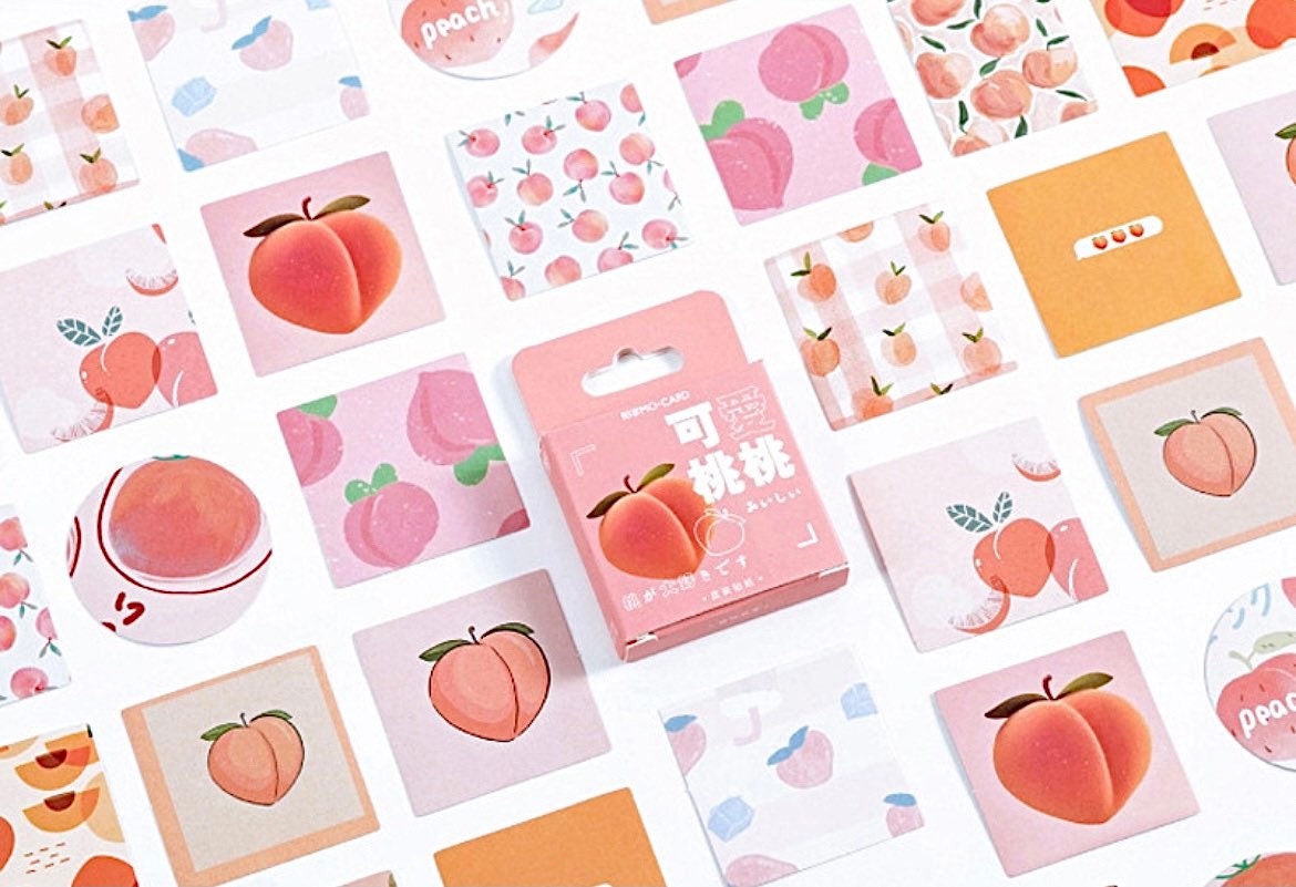 All Retro Valentine's Day Stickers - Individual Options – Peach