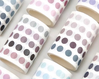 Dot Washi Sticker Roll - Dot Stickers - Journal Supplies - Washi Tape Dots