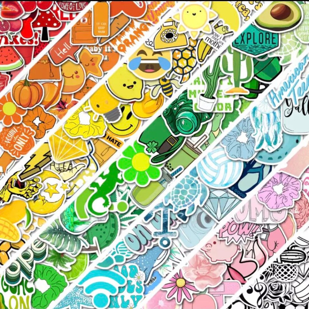 Aesthetic Colour Stickers Journal Supplies Aesthetic Stickers - Etsy
