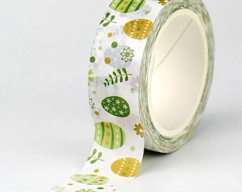 Easter Egg Washi Tape - Scrapbooking Supplies - Decorave Tape - Easter Stationery