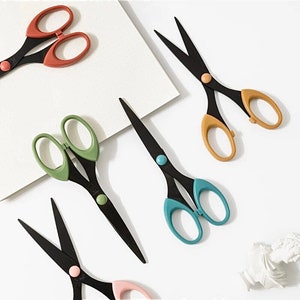 Coloured Paper Scissors - Aesthetic Stationery - School Supplies - Craft Supplies - Journal Supplies - Craft Scissors