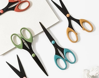 Coloured Paper Scissors - Aesthetic Stationery - School Supplies - Craft Supplies - Journal Supplies - Craft Scissors