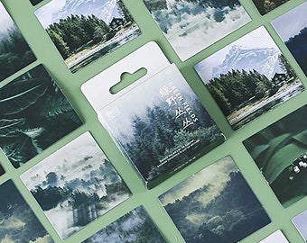 Forest Stickers - Junk Journal Supplies - Aesthetic Stickers - Scrapbook Stickers - Journal Supplies - Creative Journaling