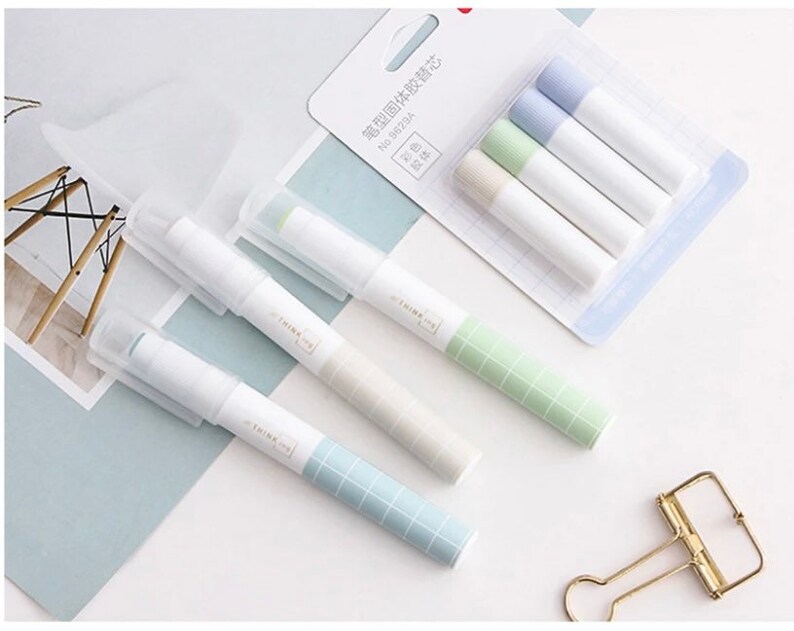 Glue Pen Refillable Glue Stick Gel Glue Journal Supplies Etsy UK