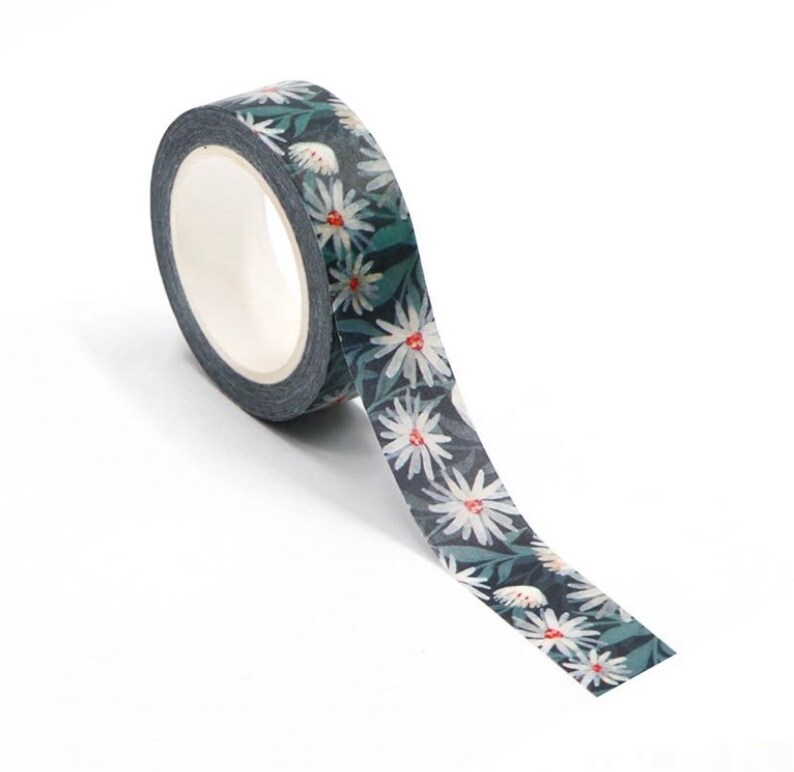 Journal Supplies Washi Tape Scrapbook Floral Decorative Tape Planner Accessories Daisy Washi Tape