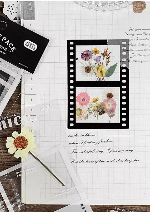 Black & White Frame Stickers - Journal Supplies - Aesthetic Stickers