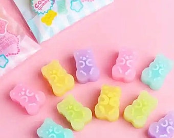 Kawaii Jelly Bear Eraser Set - Cute Stationery - Kawaii School Supplies - Kawaii Stationery