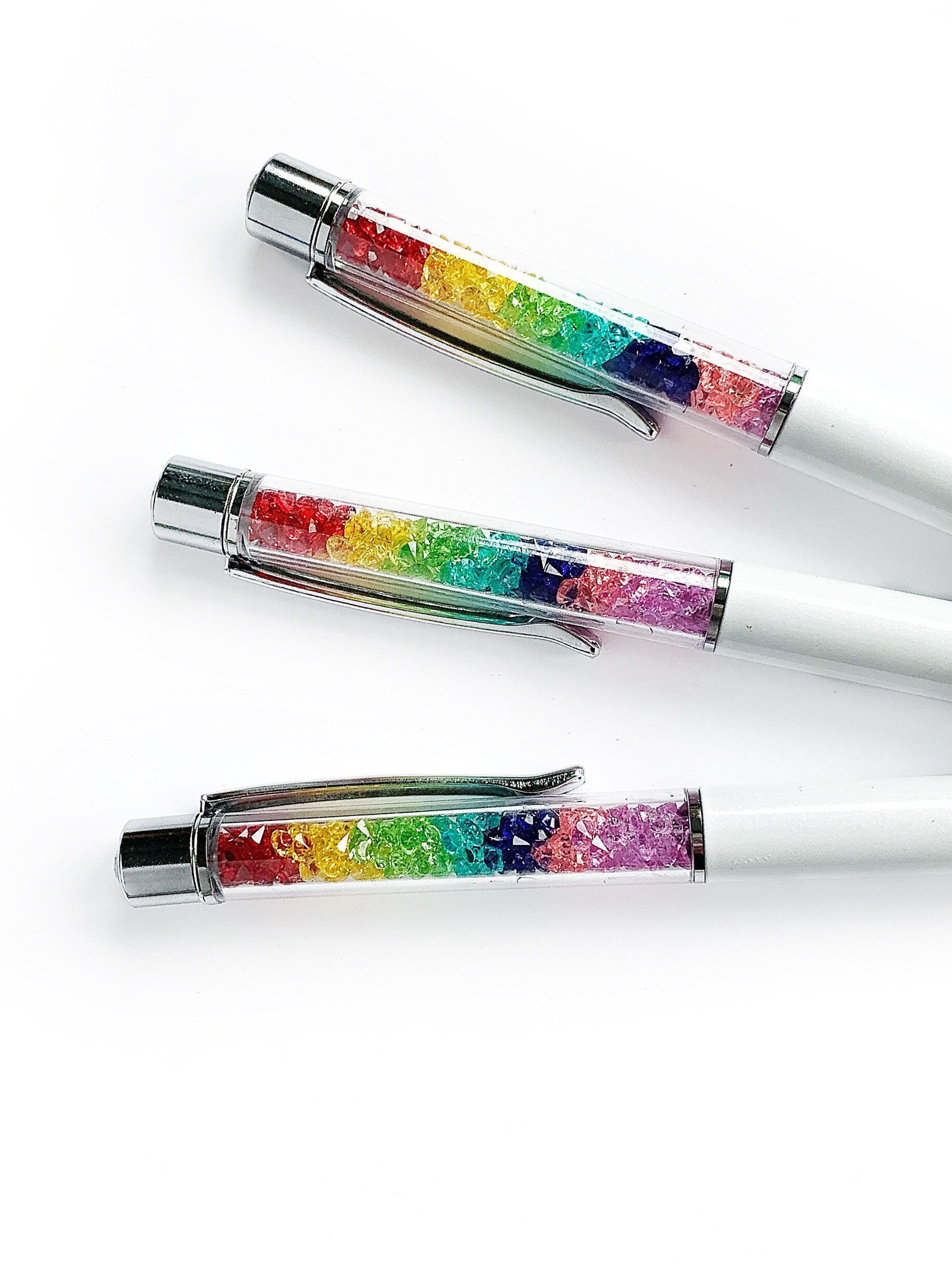 Rainbow Crystal Ballpoint Pen Diamond Pen Ballpoint Pen Writing Pen Pride  Stationery 