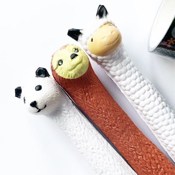 Animal Squishy Pen, Kawaii Stationery, Sloth Pen, Squishy Pen, Squishy